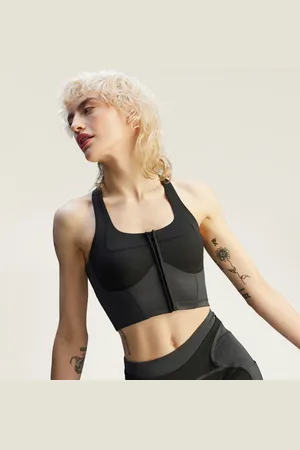 adidas By Stella McCartney Two-Tone Zipped Crop Topp
