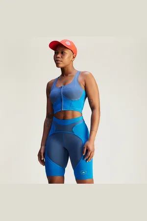 adidas By Stella McCartney Two-Tone Zipped Crop Topp
