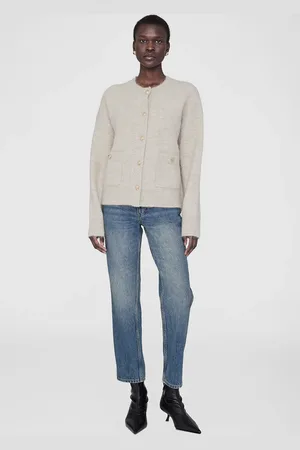 ANINE BING Bobbie Cardigan in Light
