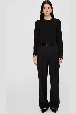 ANINE BING Alessia Long Sleeve Tee