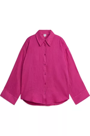 ARKET Dame Linskjorter - Linen Shirt - Pink