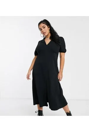 ASOS DESIGN Maternity ultimate midi tea dress with collar and