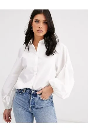 ASOS Long volume sleeve shirt in cotton in