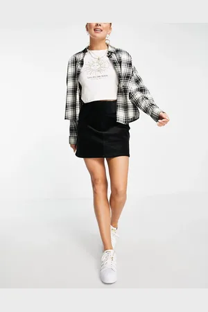 Monki Cord mini skirt in