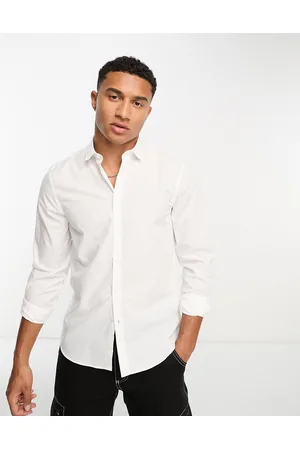 New Look Long sleeve poplin shirt in