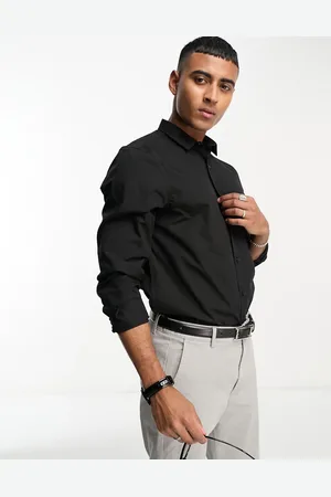 New Look Long sleeve poplin shirt in