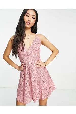 ASOS Lace prom mini dress with lace up back