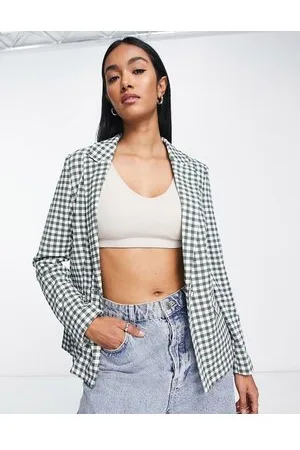 VERO MODA Blazer in gingham