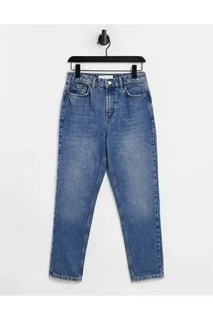 Topshop Original Mom jean in mid wash - MBLUE