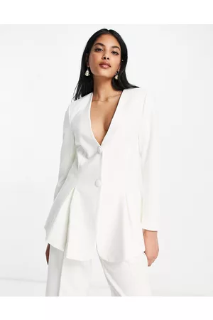 Y.A.S Bridal blazer with open back detail co-ord in