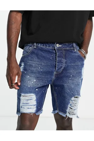 Good For Nothing Shredded denim shorts