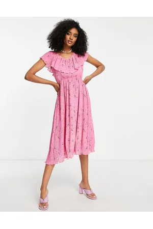 Y.A.S Midi plisse dress in