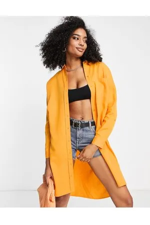 SELECTED Femme oversized shirt with belt in