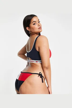 Tommy Hilfiger Jeans Curve crop bikini top in