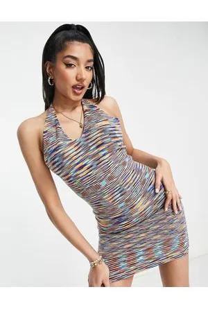SNDYS Knitted mini dress in space tie dye