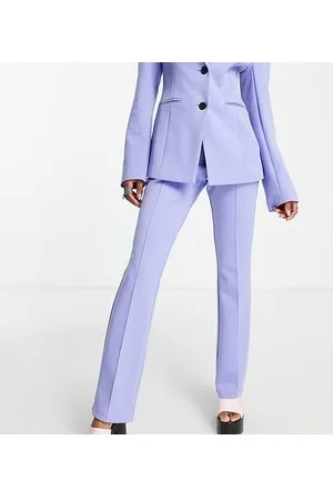 COLLUSION Super slim flare suit trousers in lilac co-ord