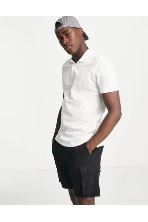 JACK & JONES Essentials slim fit pique logo polo in