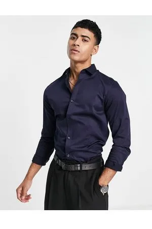 JACK & JONES Premium slim fit stretch smart shirt in