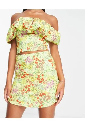 River Island Co-ord curved hem mini skirt in
