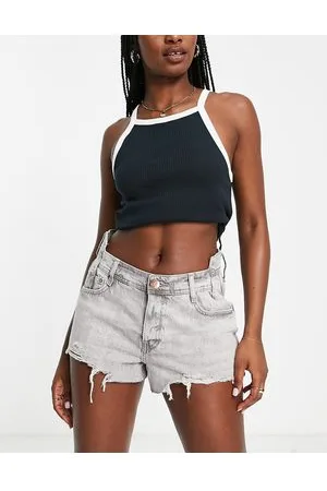 River Island Waist detail denim short in