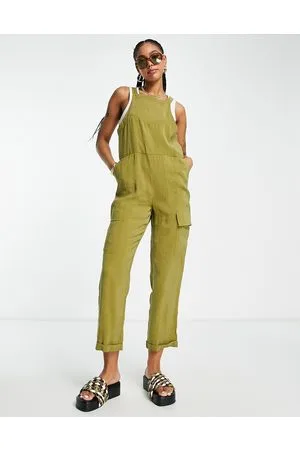 Topshop Jumpsuit in khaki