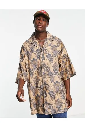 VERSACE Tapestry shirt in beige