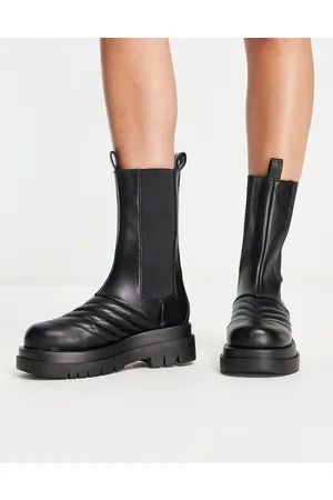 Raid Adalee stitch detail calf length boots in