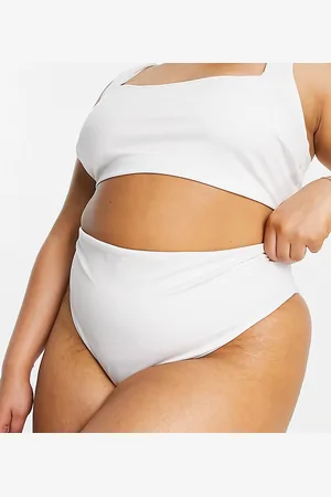 ASOS ASOS DESIGN Curve mix and match high leg high waist bikini bottom in