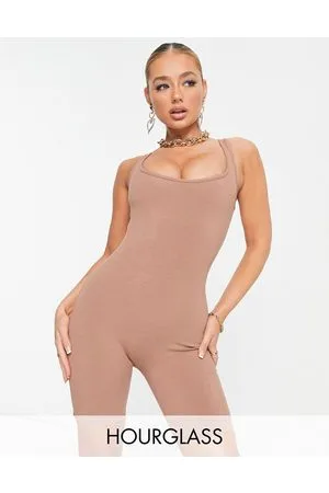Naked Wardrobe Snatched sleeveless cropped unitard in