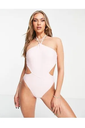 Unique 21 Unique 21 high neck cut out swimsuit in