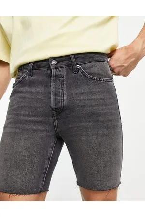 Topman Slim denim short in washed