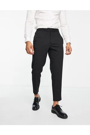 SELECTED Slim fit tapered smart trousers in