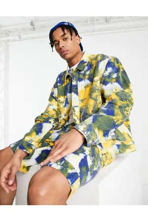 Topman Co-ord oversized jacket with all over tie dye in