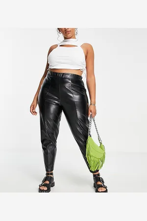 Yours Faux leather trousers in