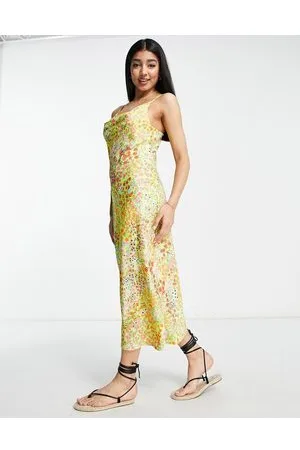 New Look Cowl neck ditsy mini dress in floral