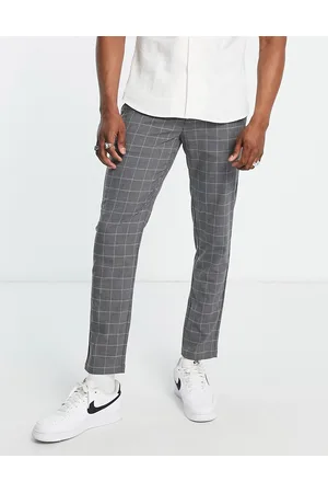 Pull&Bear Slim tailored trousers in check
