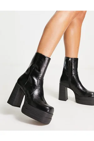 ASOS East high-heeled platform boots in