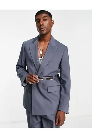 Viggo Lavoi relaxed consealed suit blazer in