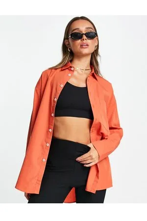 4th & Reckless Oversized shirt in rust