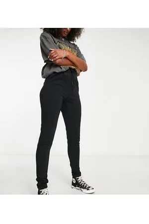 ONLY Tie waist slim trousers in