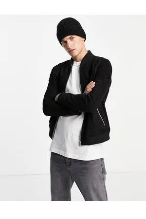 Barneys Originals Suede bomber jacket in
