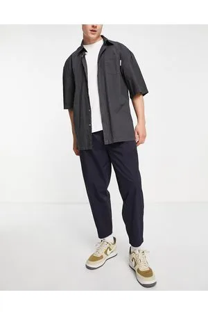 Fred Perry Twill cropped tapered trousers in