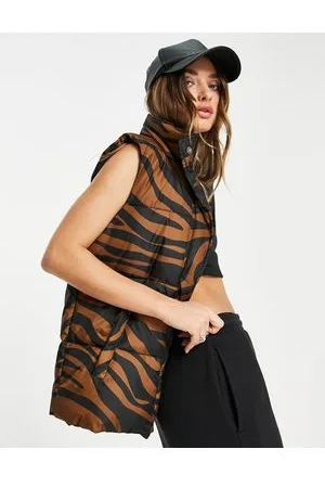 Never Fully Dressed Zebra print gilet in