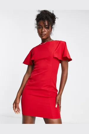 Trendyol Flutter sleeve mini dress in