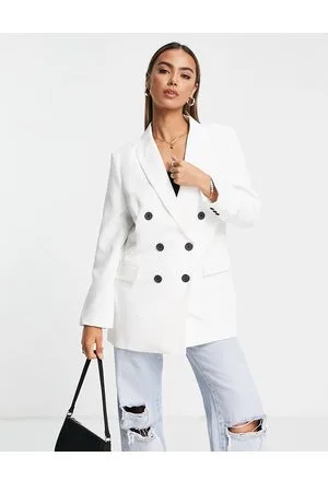 Stradivarius Oversized blazer in ecru