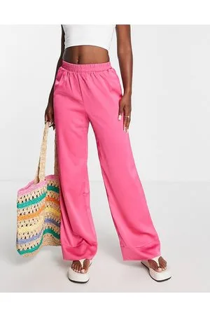 Pieces Nora high waist wide trouser in