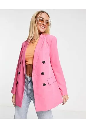 Stradivarius Oversized dad blazer in hot