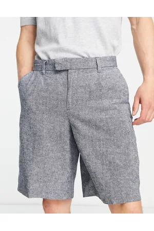 New Look Relaxed fit linen shorts in mid