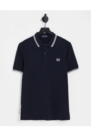 Fred Perry Twin tipped logo polo in /white