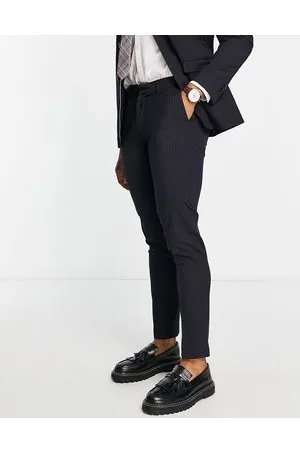 New Look Skinny pinstripe suit trousers in